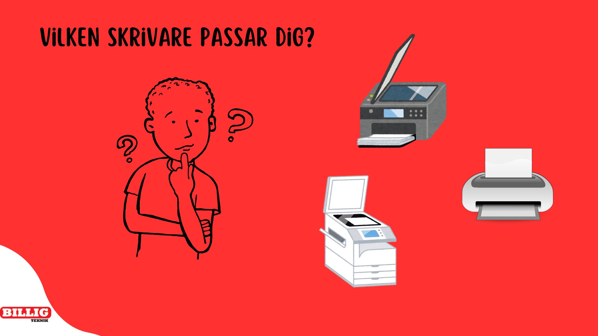 skrivare som passar användaren